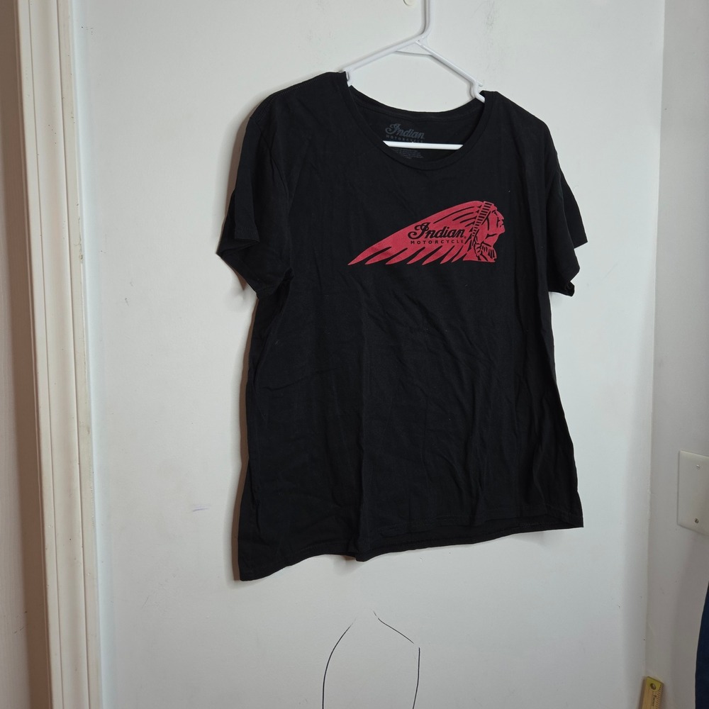 Indian Motorcycle Panama City Beach FL Graphic T-Shirt Black 2XL Cotton